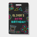 Search for birthday party badges Blue