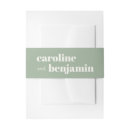 Search for green invitation belly bands Basic