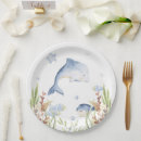 Search for dolphins paper plates For kids