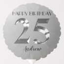 Search for 25th birthday balloons Silver