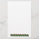 Search for christmas border stationery paper Holly