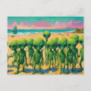 Search for alien postcards Green