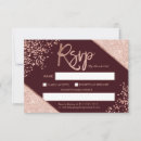 Search for rose gold and burgundy wedding invitations Typography