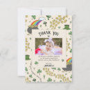 Search for shamrock thank you cards Four leaf clover