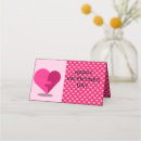 Search for valentine place cards Party