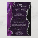 Search for purple and silver menus Elegant