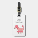 Search for poodle luggage tags Cartoon