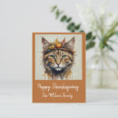 Search for thanksgiving cat postcards Fall