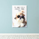 Search for funny dog canvas prints Adorable