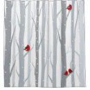 Search for tree birds shower curtains Winter