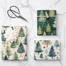Search for pine tree wrapping paper Watercolor
