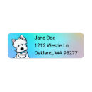 Search for westie return address labels Terriers