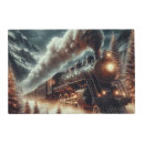 Search for train placemats Snow