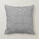 Search for charcoal gray and white pillows Geometric