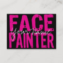 Search for face painting business cards Black