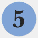 Search for number 5 stickers Blue