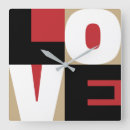 Search for letter clocks Red