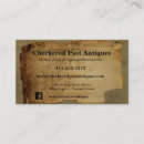 Search for torn business cards Vintage