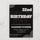 Search for 32nd birthday invitations Budget