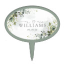 Search for greenery cake toppers Sage green