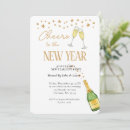 Search for cheers to the new year invitations Champagne bottle