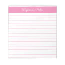 Search for pink notepads Grocery list