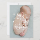 Search for miracle birth announcement cards Our little miracle