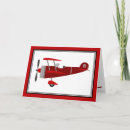 Search for airplane birthday cards Red