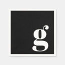 Search for retro napkins Black and white