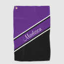 Search for purple golf towels Black