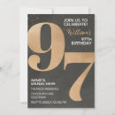 Search for 97th birthday invitations For him