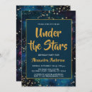 Search for celestial birthday invitations Under the stars