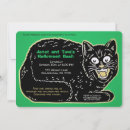 Search for retro halloween invitations Cat