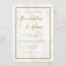Search for marble wedding invitations Gold