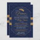 Search for prince baby shower invitations Royal blue and gold