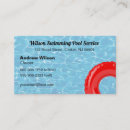 Search for swimming pool business cards Aqua blue