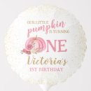 Search for pink pumpkin birthday balloons Fall