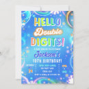 Search for 10th birthday invitations Double digits party