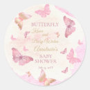 Search for butterfly stickers pink and gold