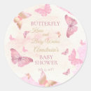 Search for butterfly stickers Pink and gold