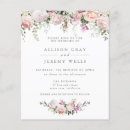 Search for watercolor floral wedding invitations Summer