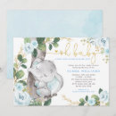 Search for light blue baby shower invitations Gold