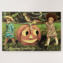 Search for halloween vintage puzzles Pumpkin