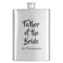 Search for father of the bride flasks Black and white