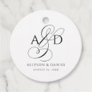 Search for wedding favor tags Typography