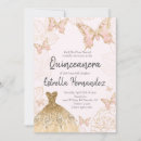 Search for gold and pink butterfly invitations Blush