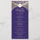 Search for purple and gold wedding programs Elegant