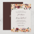 Search for burgundy and orange wedding invitations For her