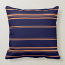 Search for orange and navy pillows Stripes