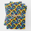 Search for striped wrapping paper Happy birthday